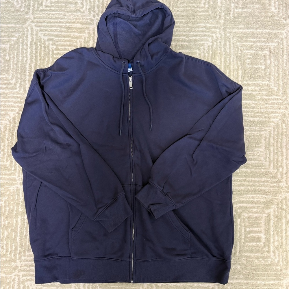 Old Navy Dark Navy Full-Zip Hooded Sweatshirt